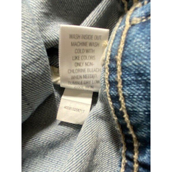 Sonoma Women’s Large Denim Jacket - Custom Sequin Fish Design - Picture 5 of 16